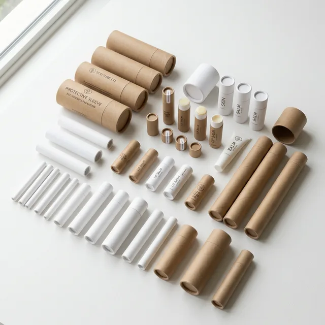 Industrial paper tubes for packaging and cosmetics